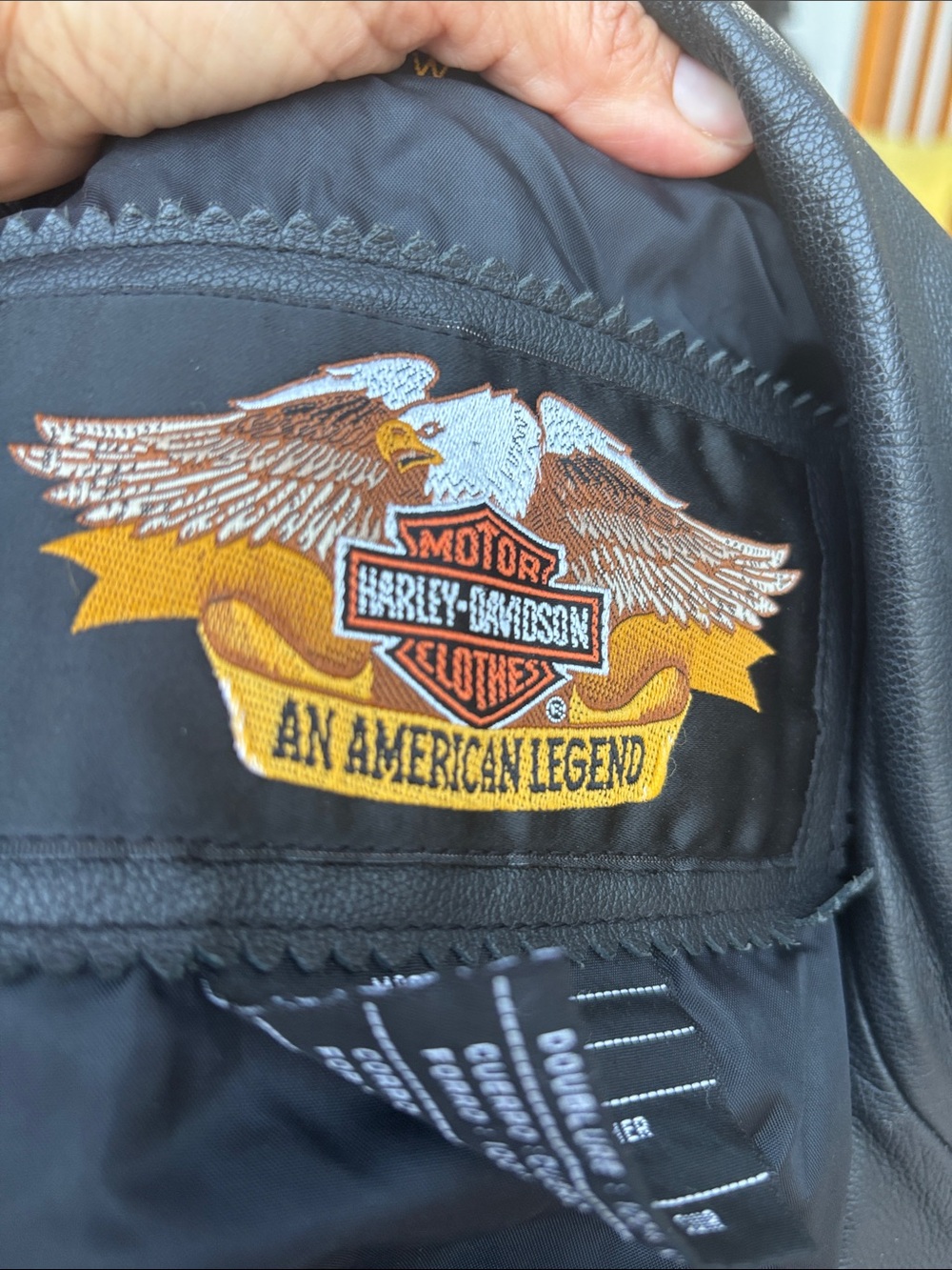 Harley-Davidson Black Leather Fringe Biker Jacket - Picture 3 of 7